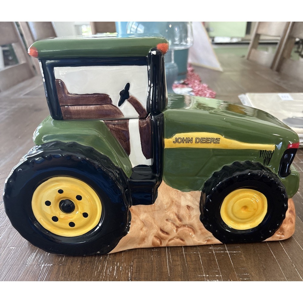 John Deere Ceramic Cookie Jar By Gibson See Desc